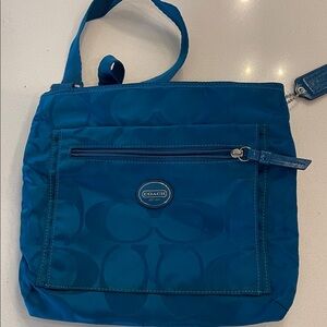 Coach Teal Shoulder Bag